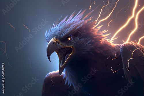 Thunderbird, Mythical creature withe Lightning