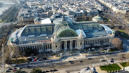 Drone photo Grand Palais Paris France europe