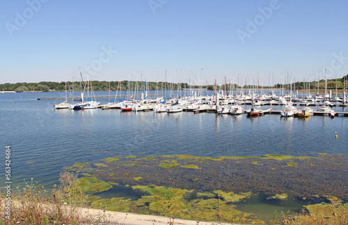 Lake of Der Chantecoq port of Nemours Champagne Grand Est France