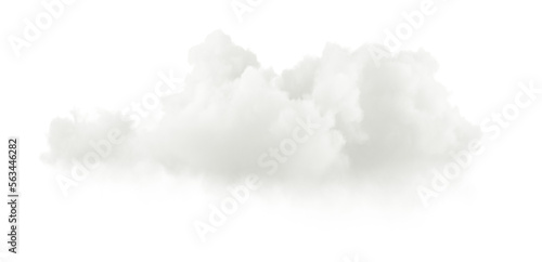 Soft clean fluffy clouds shapes cutout 3d rendering png file