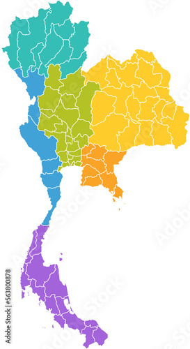 Map thailand png graphic clipart design