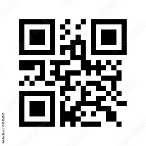 Qr code on transparent background