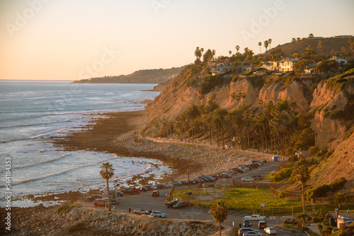 Sunset at White Point Beach, taken in San Pedro, Los Angeles, California.