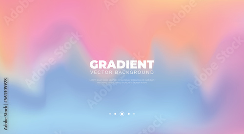Blurred pastel gradient background vector. Cute and minimal style posters with colorful, geometric shapes, stars and liquid color. Modern wallpaper design for social media, idol poster, banner, flyer.