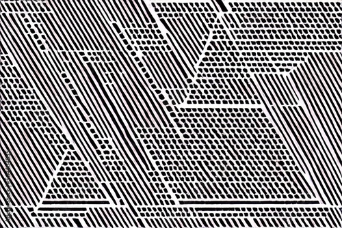 black and white seamless pattern, generative ai