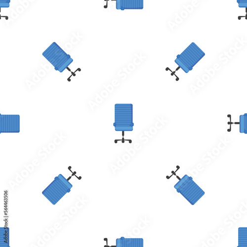 Business desk chair pattern seamless background texture repeat wallpaper geometric vector