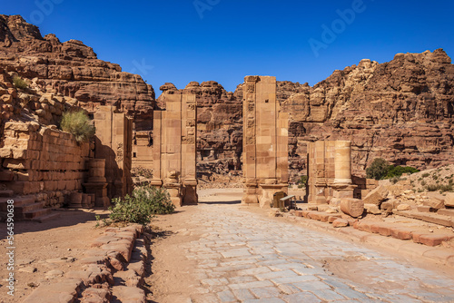 Ancient city of Petra, Jordan - The Hadrian Gate (Temenos Gate)