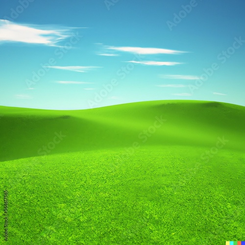 Green landscape windows xp wallpaper field