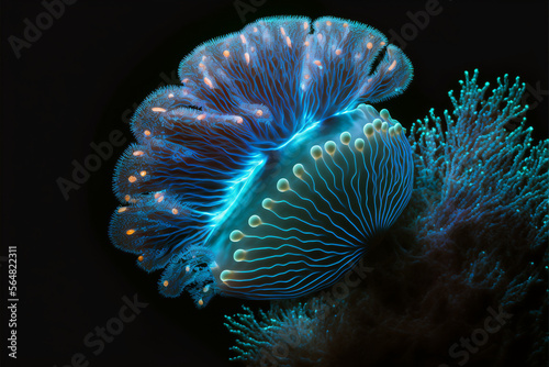 bioluminescent coral