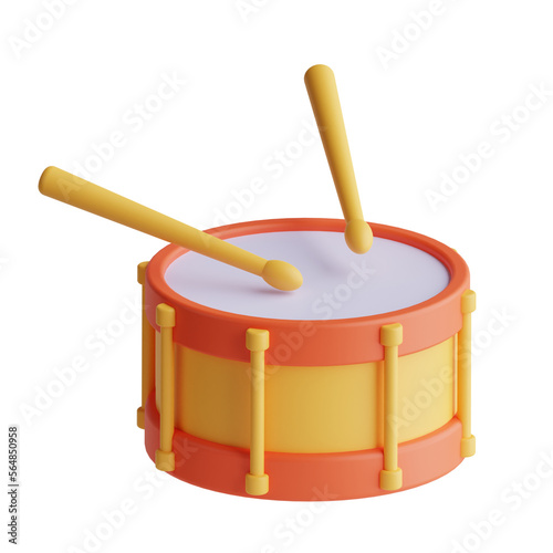 3d drum icon
