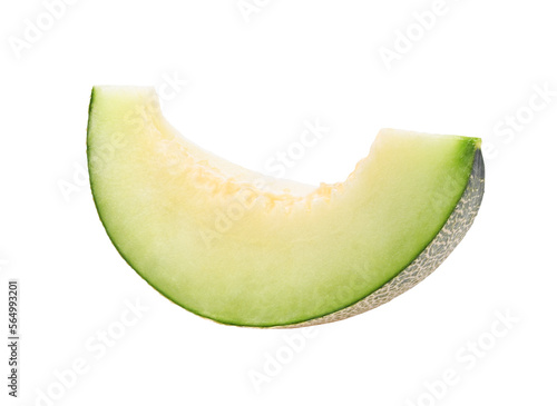 Melon. Cantaloupe melon slices on transparent png
