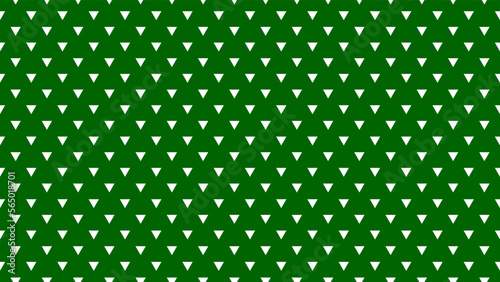 white colour triangles pattern over dark green useful as a background