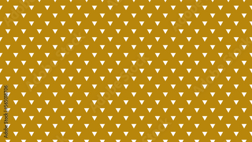 white colour triangles pattern over dark goldenrod brown useful as a background