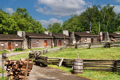 Kentucky historical state park of Fort Boonesborough, Kentucky, USA