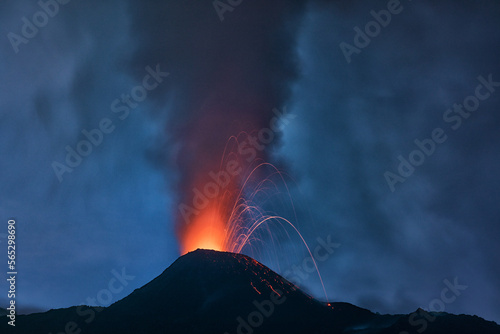 Volcano Pacaya, volcanic eruption, Guatemala