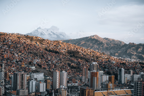 Amazing Panoramic View of Capital of Bolivia La Paz South America El Alto