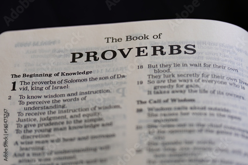 title page from the book of Proverbs in the bible or torah for faith, christian, jew, jewish, hebrew, israelite, history, religion