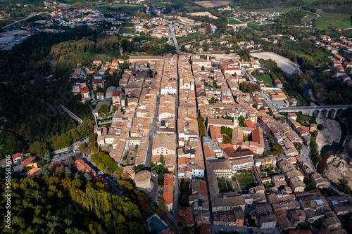 Cagli in Italy Aerial View