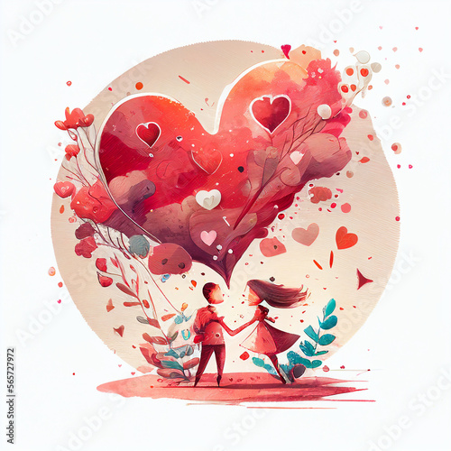 Valentines day illustration