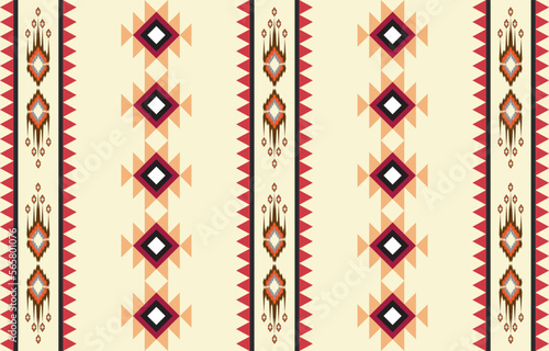 Geometric ethnic pattern seamless oriental. Fabric pattern. Design for fabric, curtain, background, carpet, wallpaper, clothing, shirts, dresses, wrapping, batik, vector illustration. Pattern style.