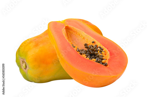 papaya isolated on transparent png