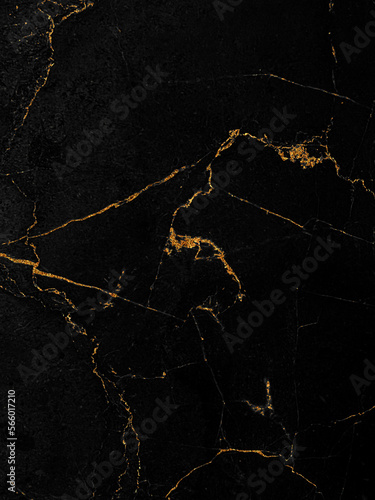 Black and gold marble luxury wall texture with shiny golden line pattern abstract background design for a cover book or wallpaper and banner website. 