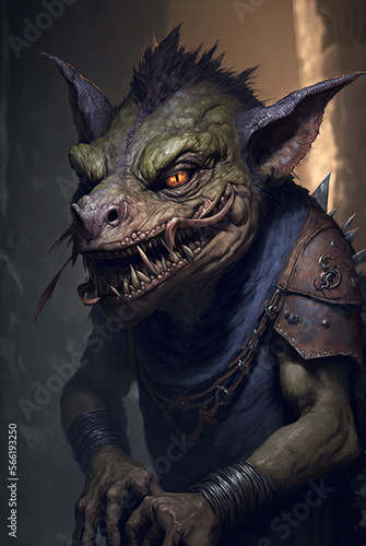 Kobold portrait, generated by ai