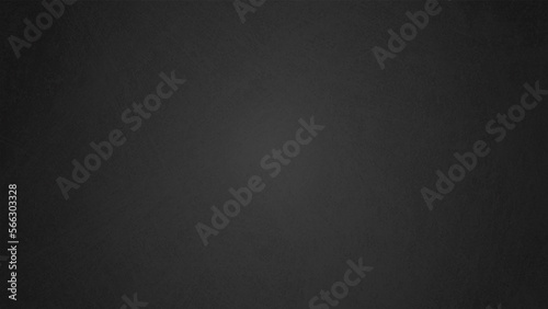Close up of clean school horizontal chalkboard. Vector grungy texture with chalk rubbed out on black background. Realistic chalk board. Training. For your design.
