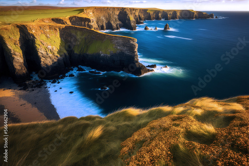 Celtic Watery Coastline, Landscape, Generative A!
