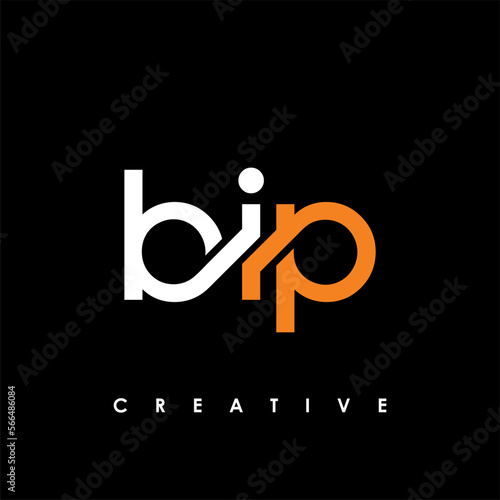BIP Letter Initial Logo Design Template Vector Illustration