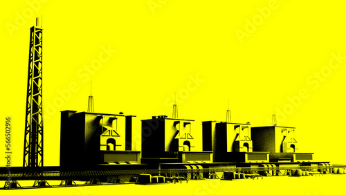 原子力発電所のイラスト2