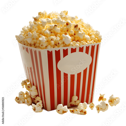 popcorn bucket isolated on transparent background png