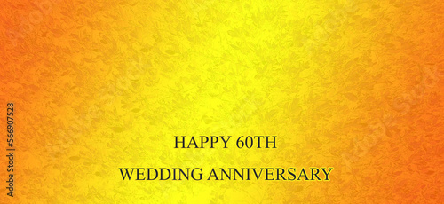 Happy 60th sixtieth wedding anniversary wishes background 