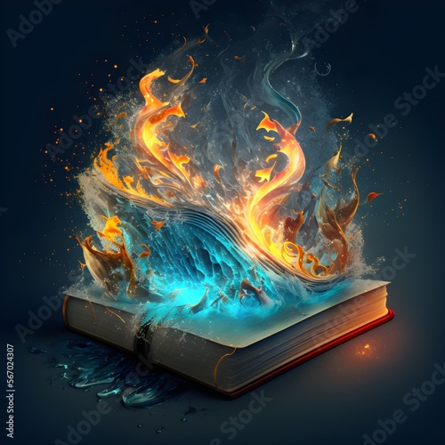 burning book Generative AI