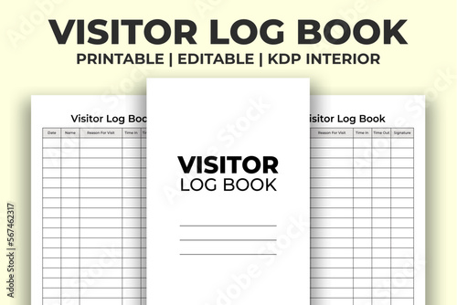 Visitor Log Book KDP Interior
