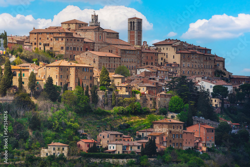 Montepulciano town skyline. Tuscany, Italy