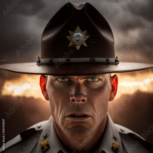 A Very Angry State Trooper: An Unyielding Force.