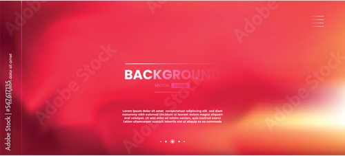 Trendy blurred liquid gradient mesh landing page with circle. Abstract multi-color gradient vector cover illustration set. Design for website, business brochures, cards, packages and posters. 