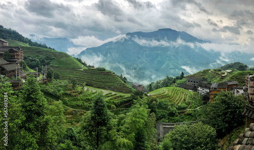 rice terraces ‎⁨from Longsheng, Guangxi⁩, ⁨China⁩