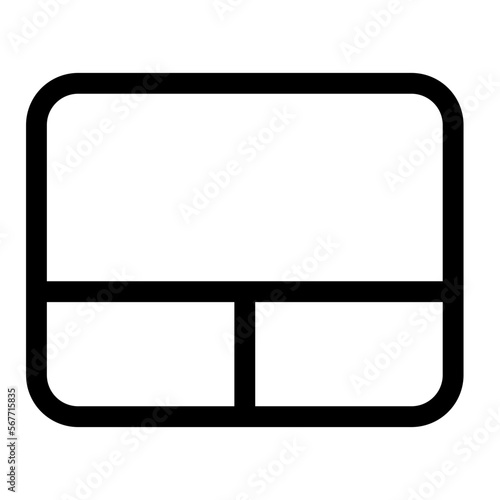 Touchpad line icon