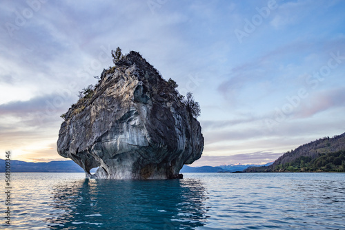 Kayak tour around the famous marble caves Catedral de Marmol, Capilla de Marmol and the tunnel of marble right after sunrise - Traveling Chile