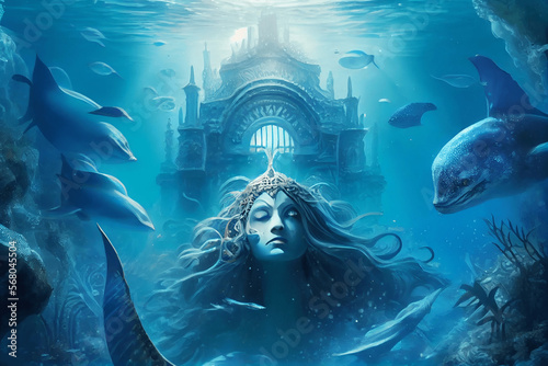 Meerjungfrau in Atlantis