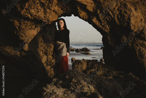 Model Mika Nakano, Malibu.