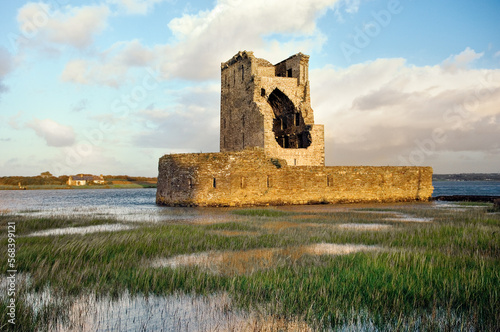 15thC. Carrigafoyle Castle near Ballylongford, Co. Kerry, Ireland. On south shore of River Shannon estuary