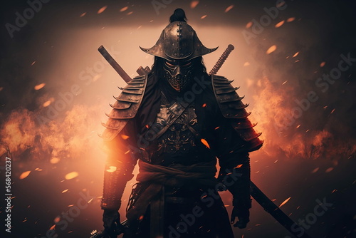 Epic Samurai Warrior Ready for Battle