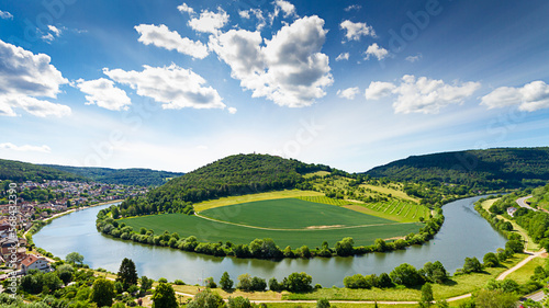 Neckarsteinach - Ausblick auf den Neckar