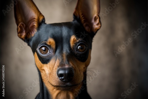 Miniature pinscher dog