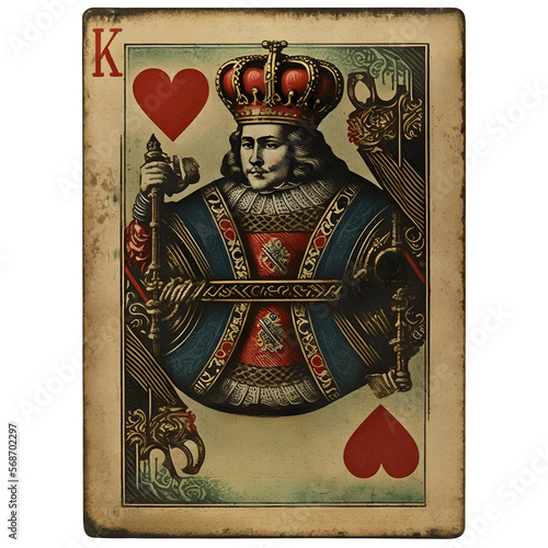 king of hearts playing card Generative AI