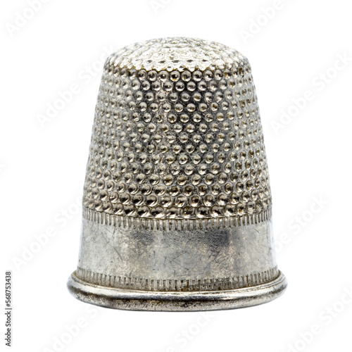 one single metal thimble for sewing protection