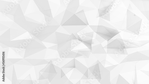 Abstract gray background low poly textured triangle shapes in random pattern design.
